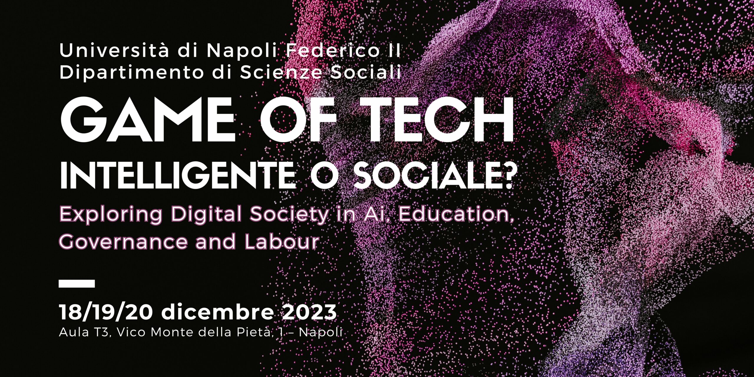 Napoli, Game of Tech: Giornate di Studio su AI, Governance e Digital society